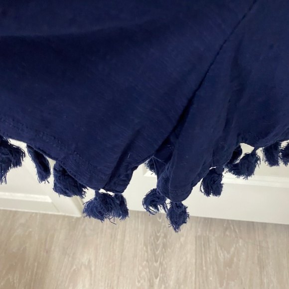 Crown & Ivy Children's Blue Sleeveless Romper. Large. - Picture 4 of 8